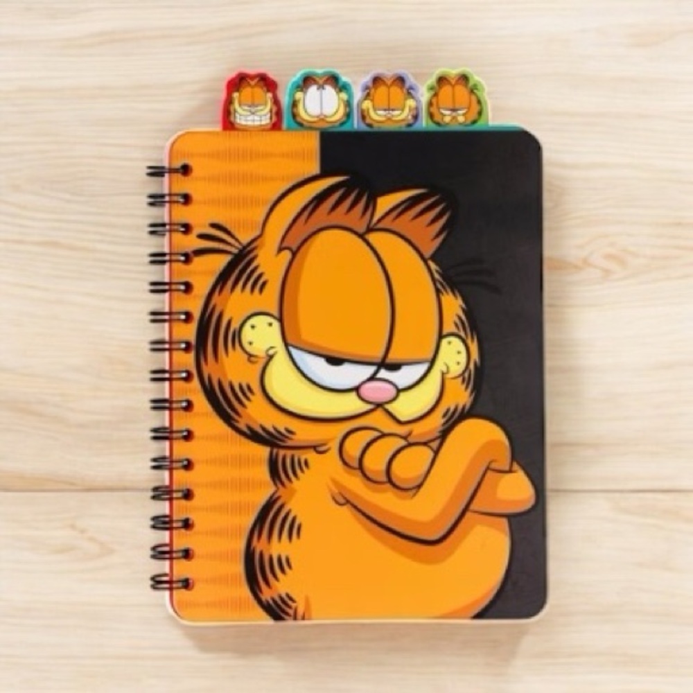 New Garfield 4-Tab Spiral Notebook